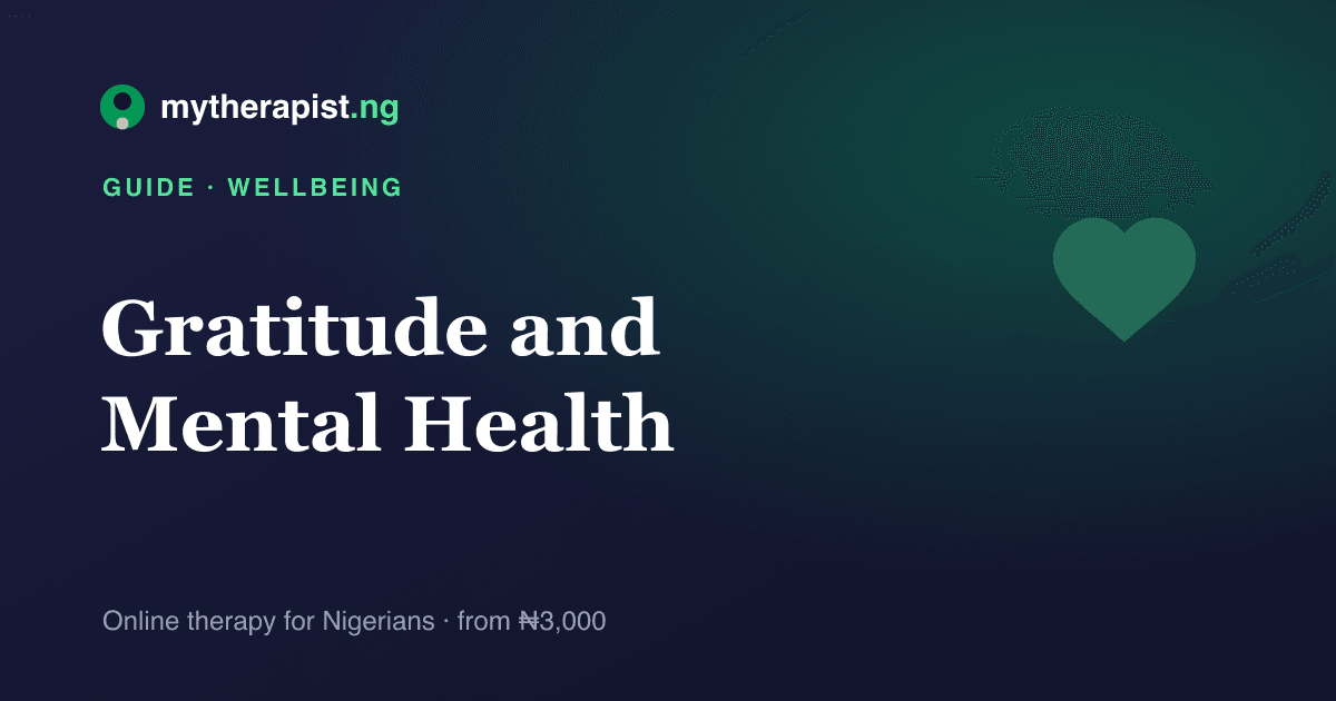 A heart illustration representing gratitude and mental health — Mytherapist.ng