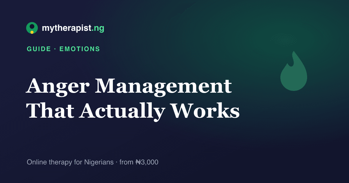 An illustration representing calming anger and finding control — Mytherapist.ng