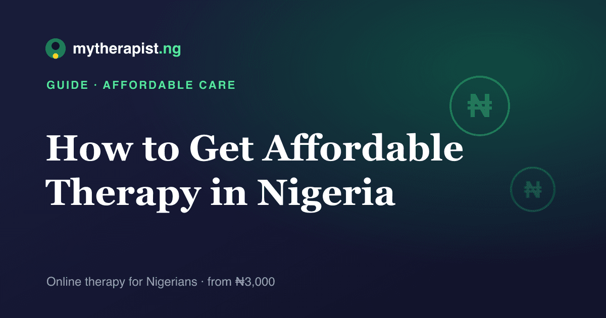 Naira symbols illustration representing affordable and low-cost therapy options in Nigeria — Mytherapist.ng